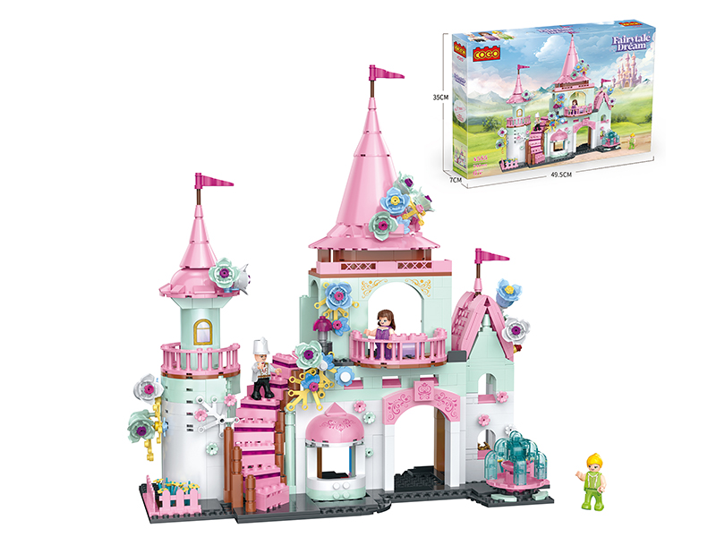 Small Particle Building Blocks - Girl Series Dream Garden Castle 740PCS