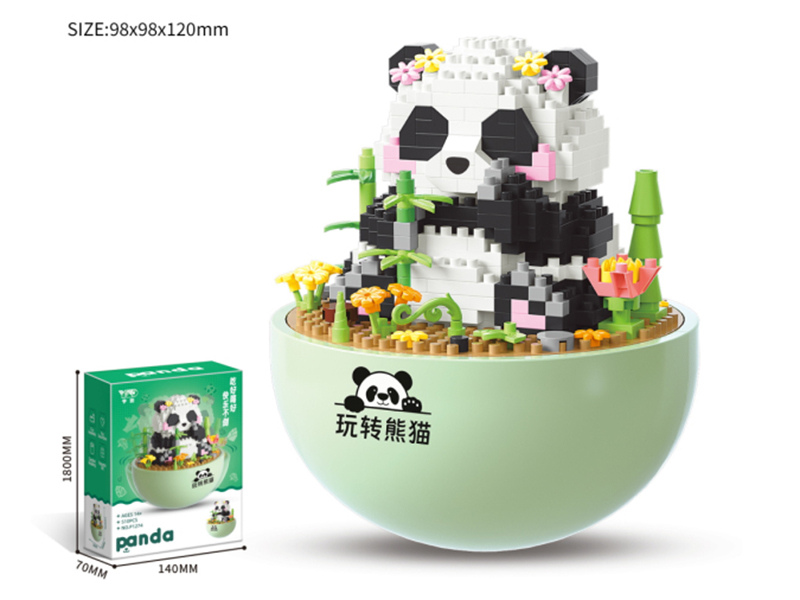 Panda Tumbler Building Blocks 510pcs