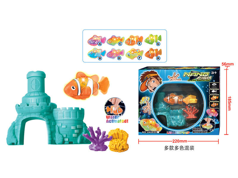 B/O Fish Toy Set With Light