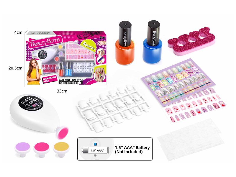 Nail Enhancement Set With Electric Nail Sharpener
