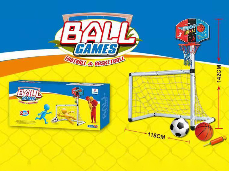 Basketball Stand & Football Gate 2 In 1