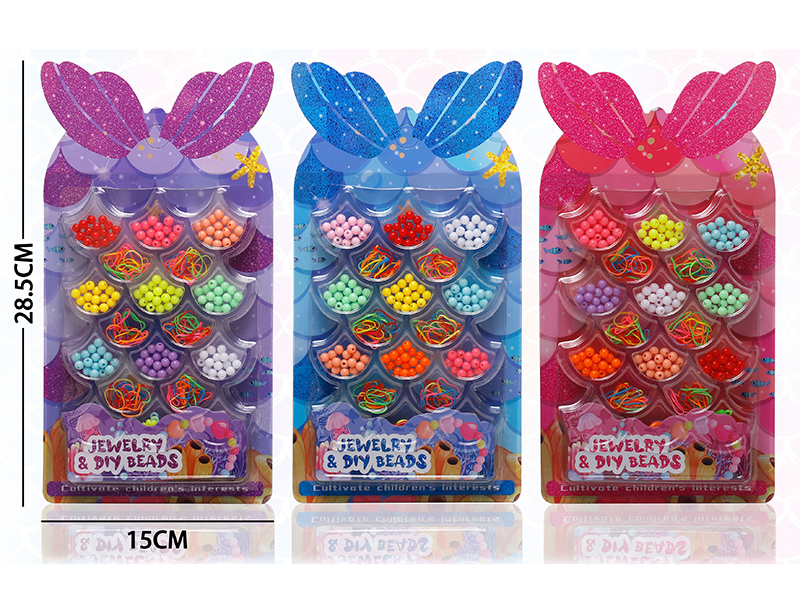 Macaron Beads And Rubber Band Series DIY Beads(3 Mixed)