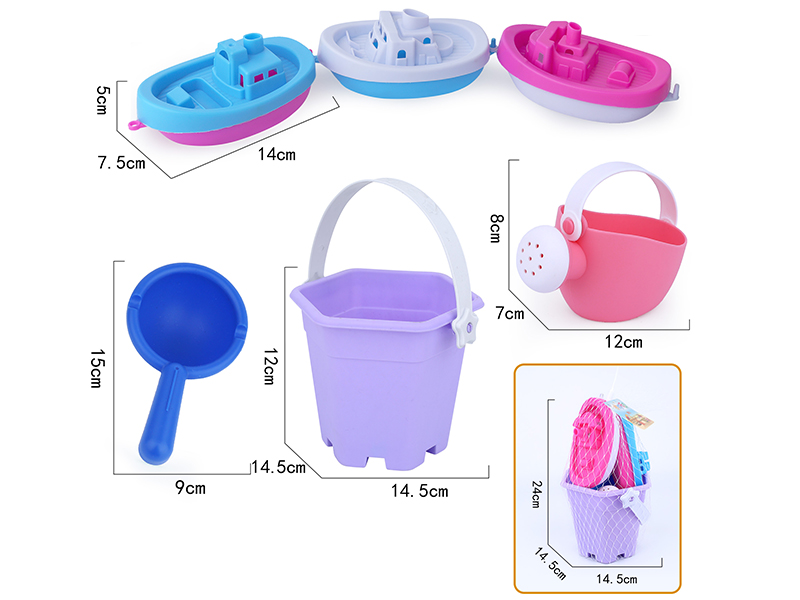 9pcs Soft Plastic Sand Bucket Set