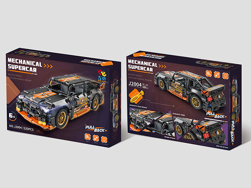 1:18 Pull Back Mustang Super Car Building Blocks