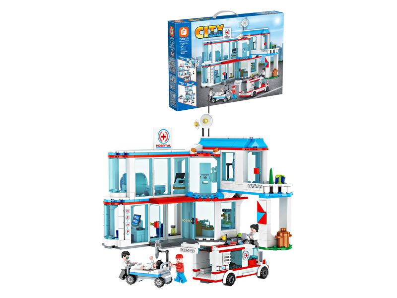 Building Blocks Of Urban Hospitals 687PCS