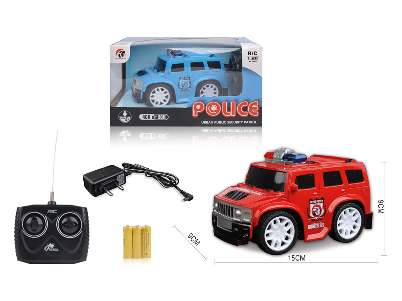 1:20 4CH R/C Q-Version Hummer Police Car