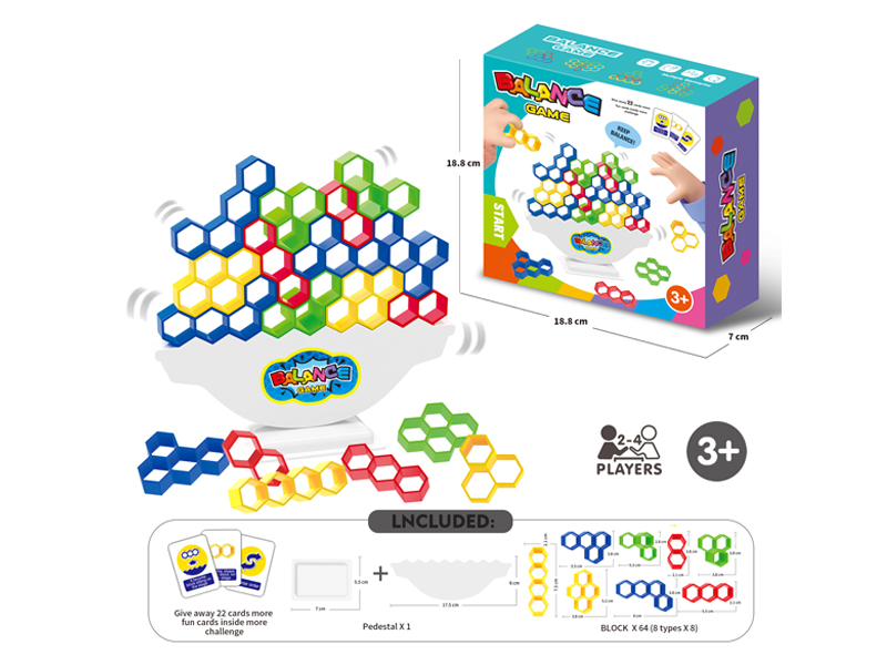 Russian Hexagonal Block Building Block(64PCS)