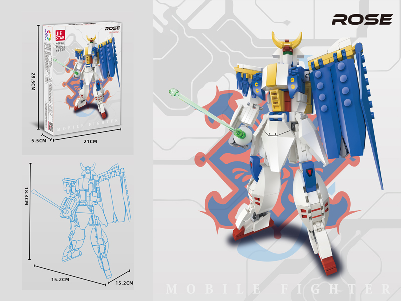 256PCS Building Block-Rose