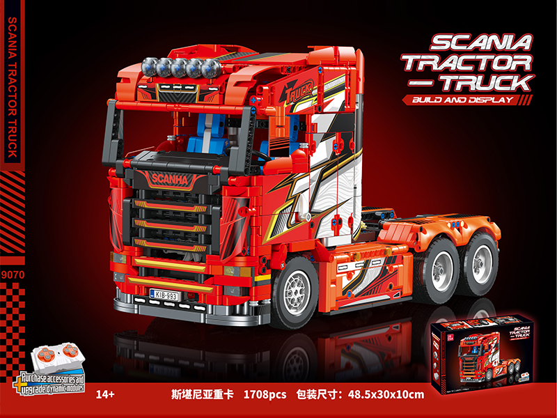 1708PCS Building Block-Scania Heavy Truck