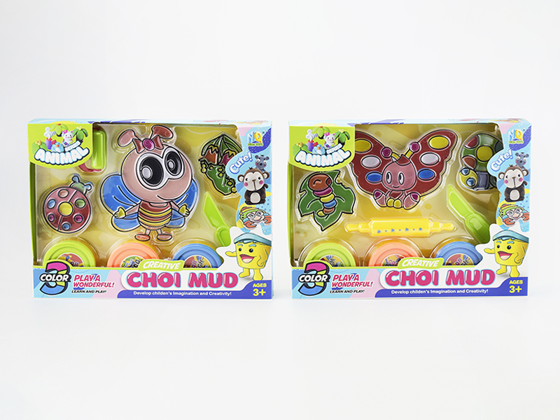 Colored Mud Insect Set