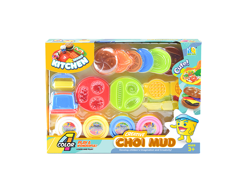Colored Mud Bread Burger Set