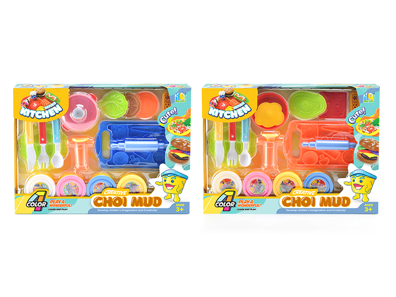 Colored Mud Kitchen Set
