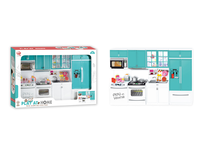 Light Green 4 In 1 Kitchen Toy Set