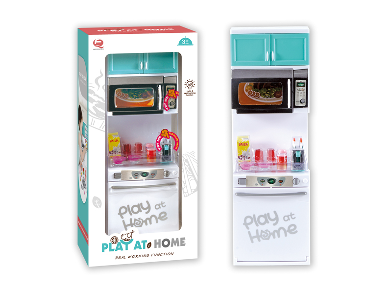 Light Green Microwave Oven Cupboard