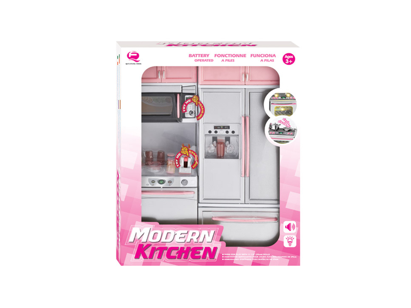 Pink Kitchen Toy Set