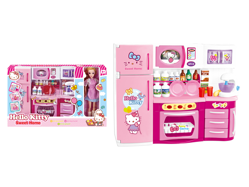 Fashionable Refrigerator + Doll