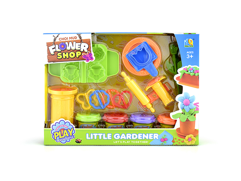 Colored Clay Children's Garden Set