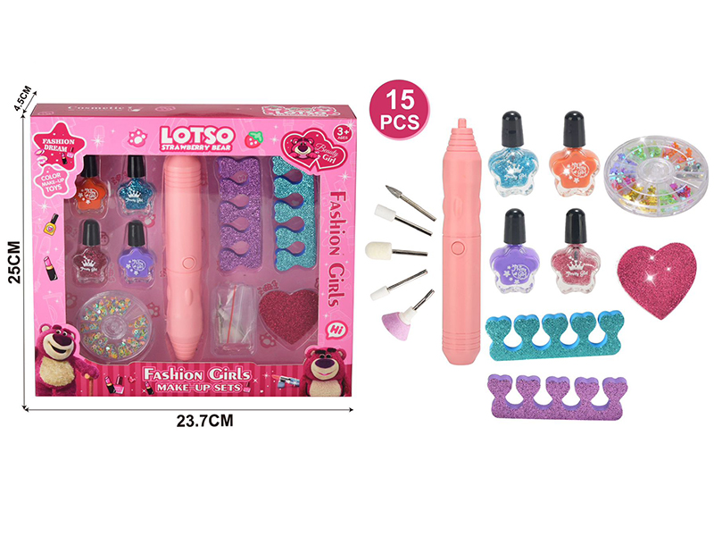 Strawberry Bear Series Electric Nail Driller Nail Art Set