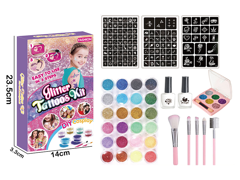 Glitter Eyeshadow Tatto Kit