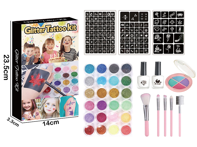 Glitter Eyeshadow Tatto Kit