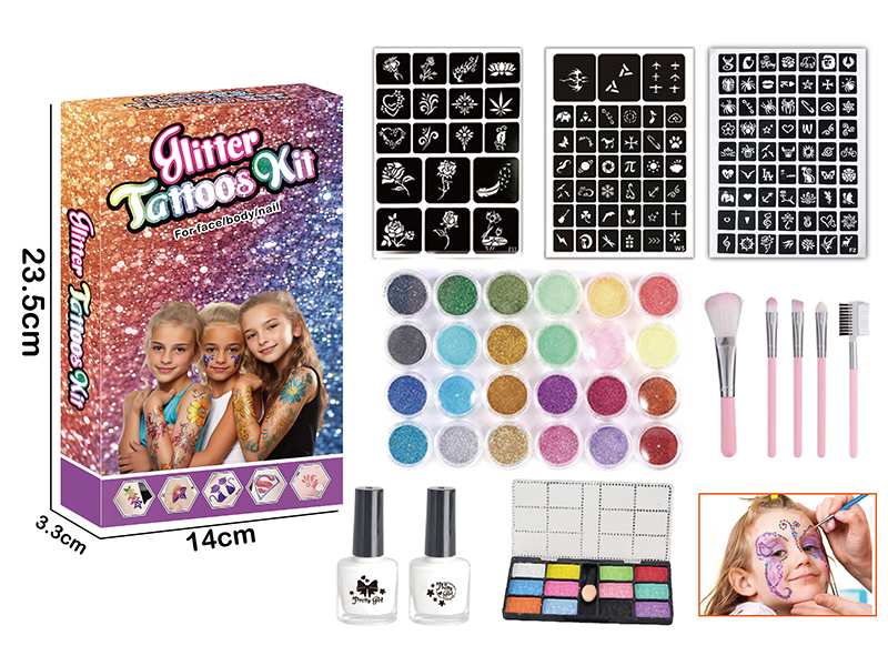 Eyeshadow Glitter Tatto Kit