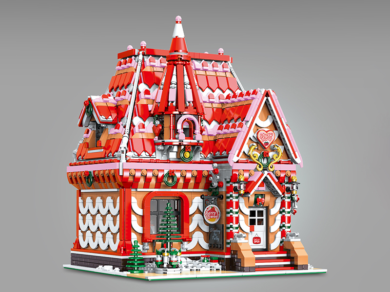 Building Blocks Street View - Strawberry House(3945PCS)
