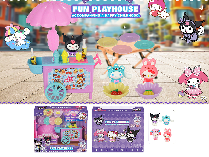 Kuromi Play House Scene Toy