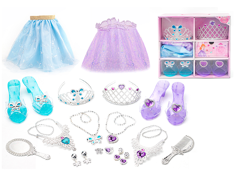 Electroplating Imperial Crown Adornment Toys Princess Dress Up Set