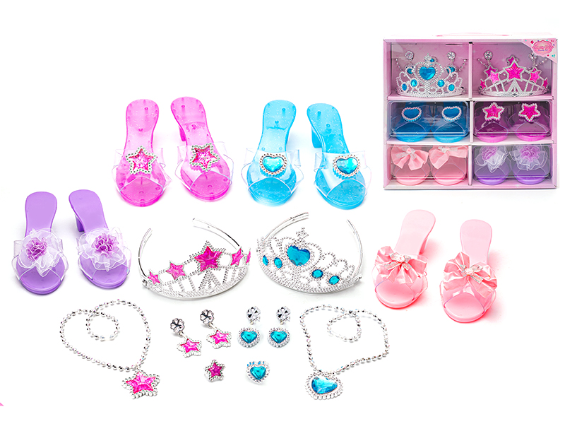 Electroplating Imperial Crown Adornment Toys Princess Dress Up Set