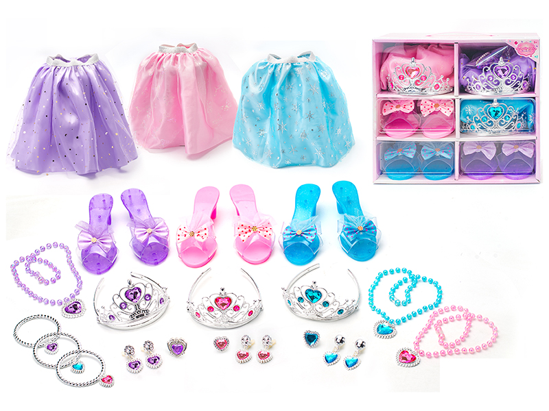 Electroplating Imperial Crown Adornment Toys Princess Dress Up Set