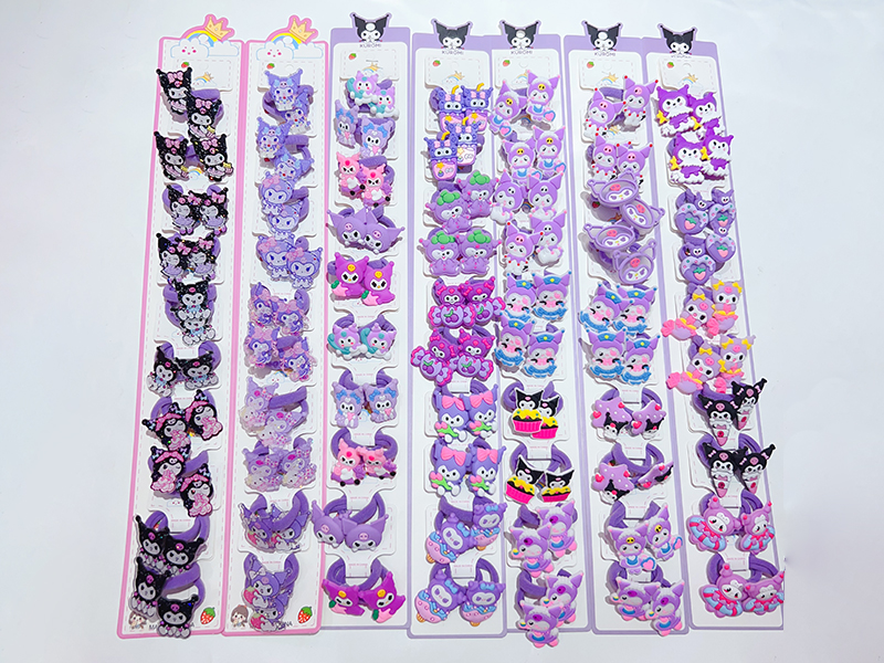 Kuromi Hair Ornaments(10 Pairs)