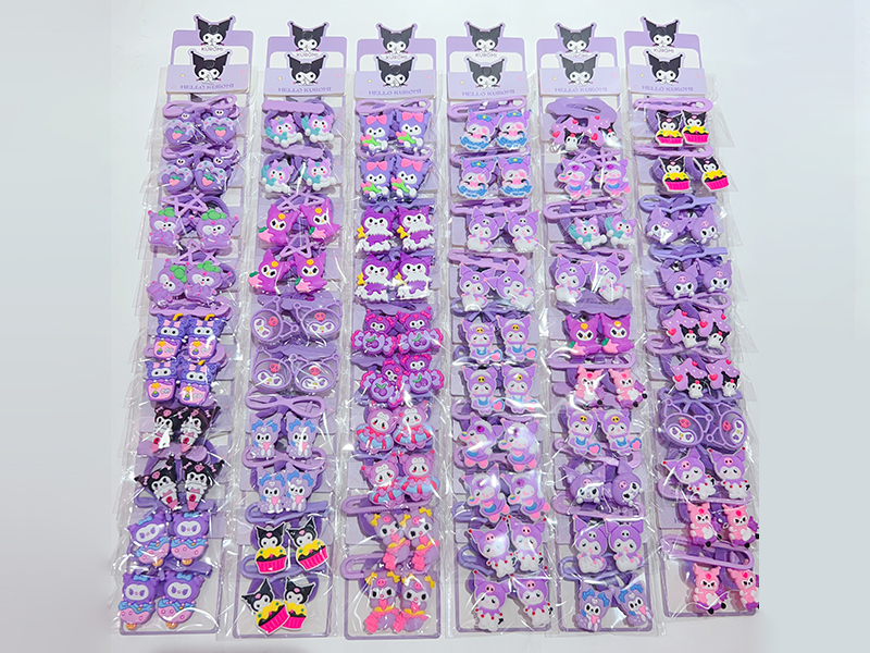 Kuromi Hair Ornaments(10 Pairs)
