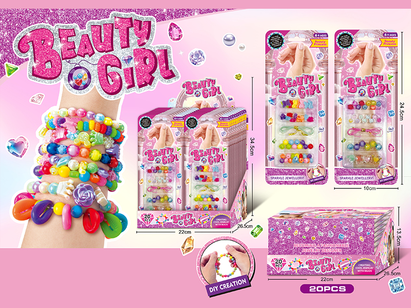 20PCS DIY Beaded Jewelry Toy