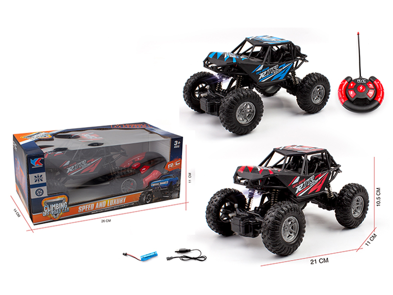 1:18 4CH R/C Skeleton Off-Road Climbing Vehicle With Light