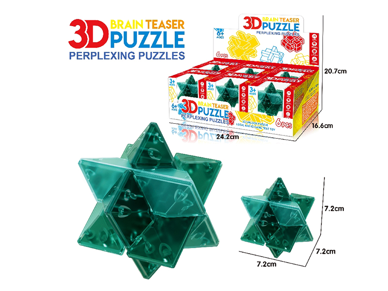 3D Puzzle Kongming Lock 6pcs