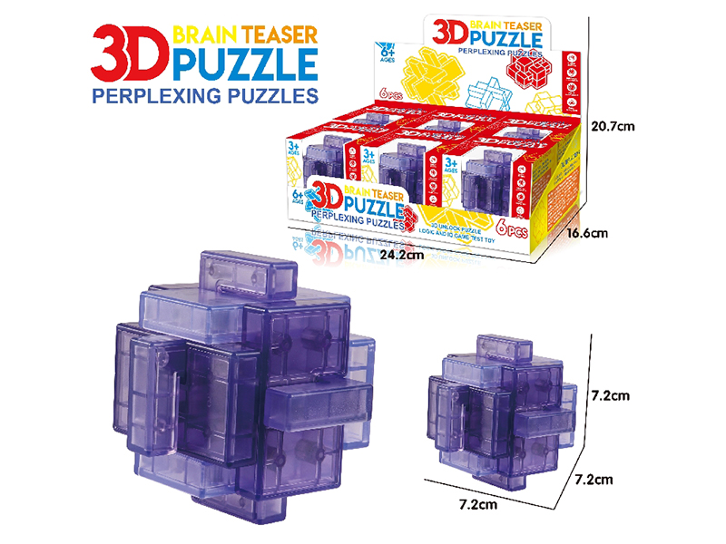 3D Puzzle Kongming Lock 6pcs