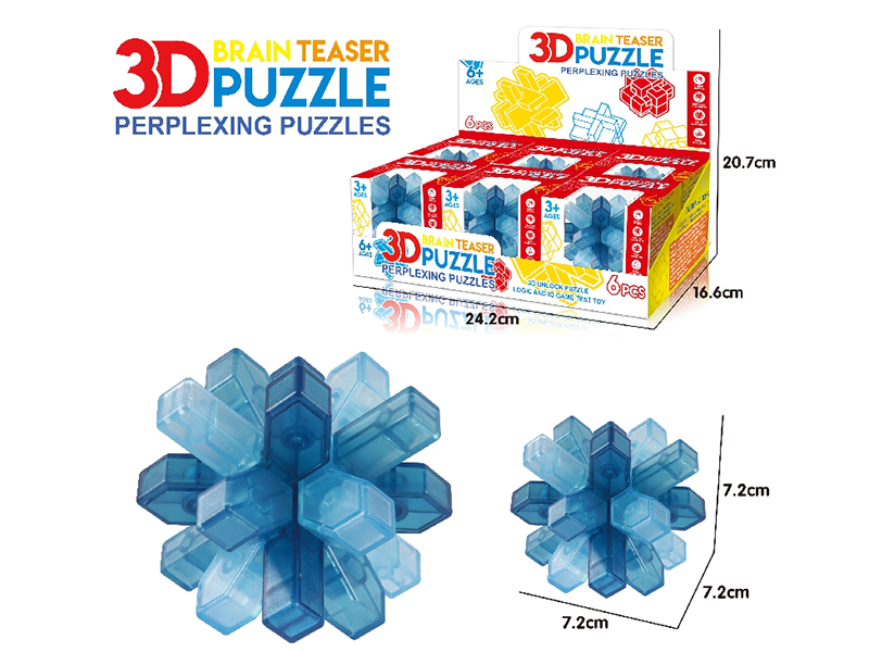 3D Puzzle Kongming Lock 6pcs