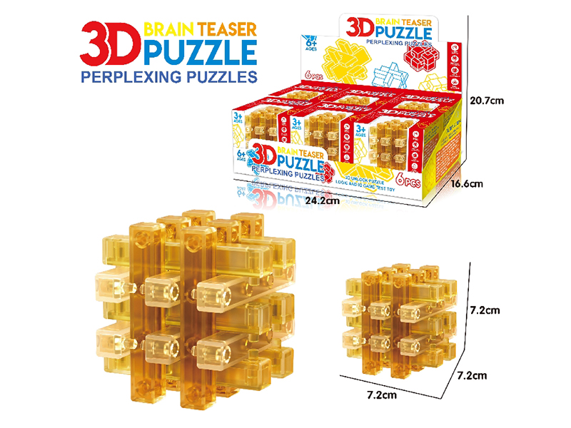 3D Puzzle Kongming Lock 6pcs