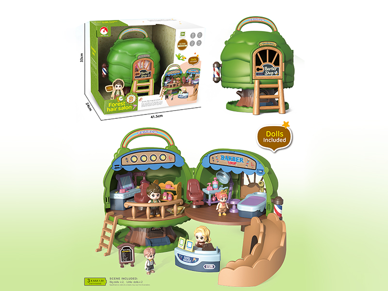 Forest Hair Salon Scene Play Series(Sound & Lights)