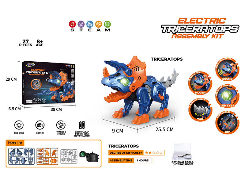 Electric Triceratops Assembly Kit