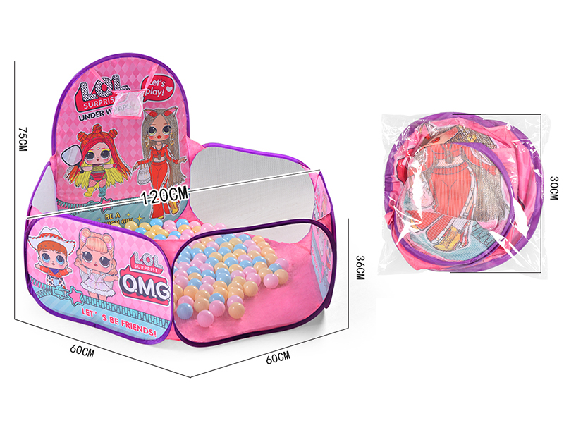 Ball Pool Children's Tent With Basketball Hoop