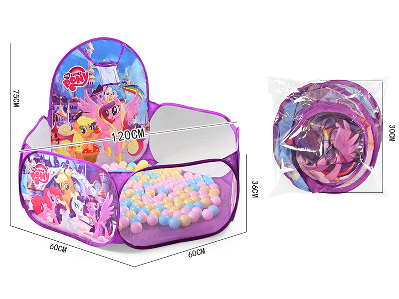 Ball Pool Children's Tent With Basketball Hoop