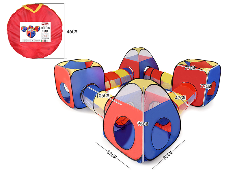 Children's Tent Crawl Tunnel 8 Piece Set