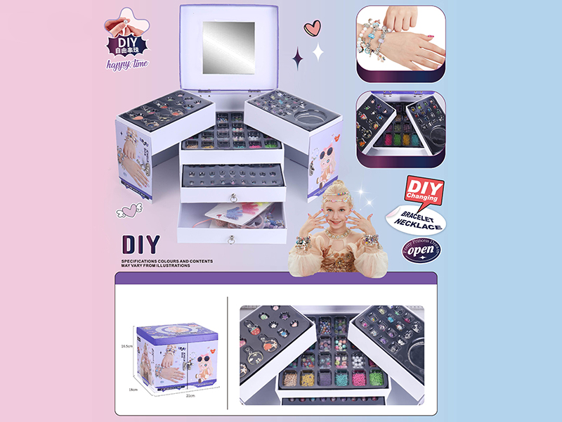 DIY Bracelet Necklace 4-Layer Jewelry Box