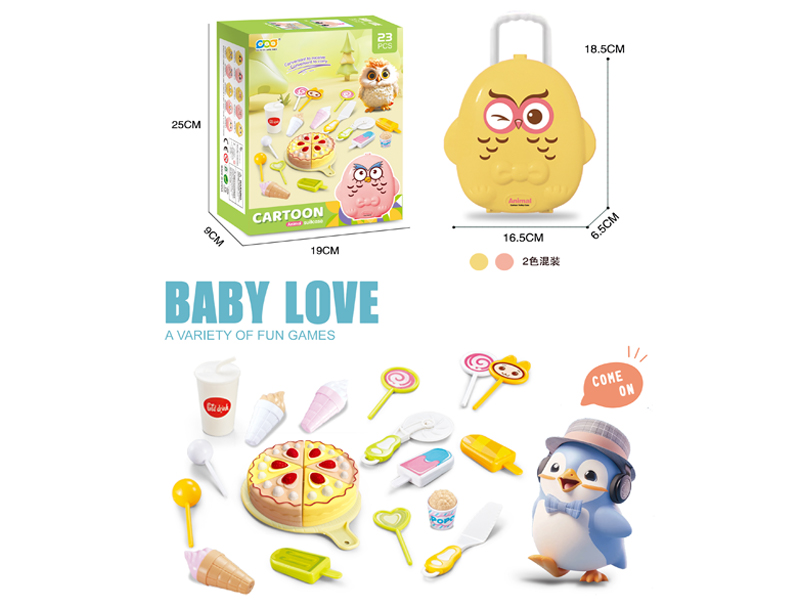 Owl Box Cake Food Set