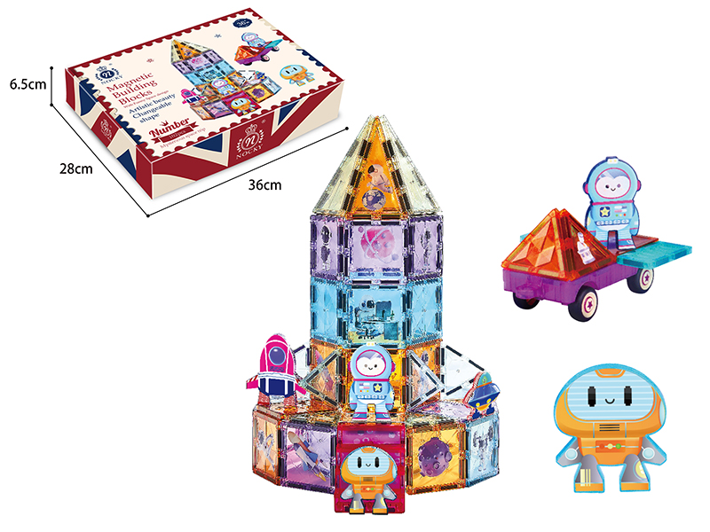 Funny Space Magnetic Building Blocks 102pcs