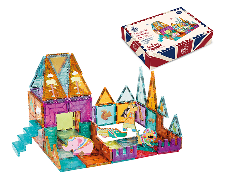 Funny Animal World Magnetic Building Blocks 65pcs
