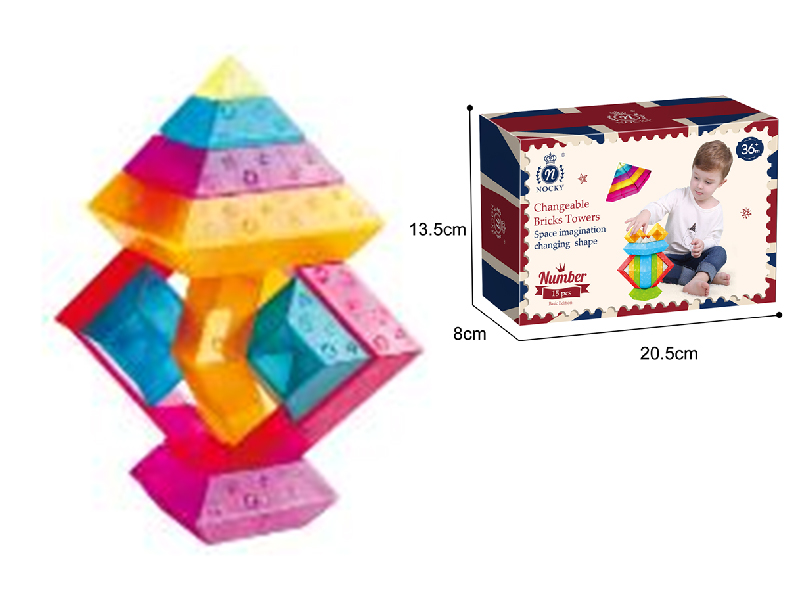 Crystal Building Blocks Tower 15PCS
