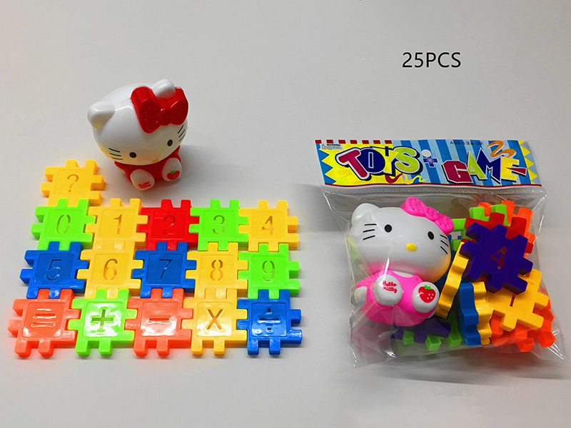 Hello Kitty Doll + Building Blocks(25PCS)