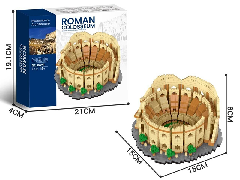 The Roman Colosseum Building Blocks 1545pcs